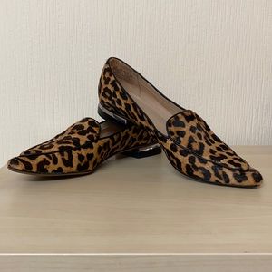 Franco Sarto Leopard Loafers - Size 8.5/38.5